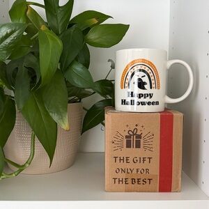 Brand New - Happy Halloween Coffee Mug - Spooky Season - Ghost - October - Bats